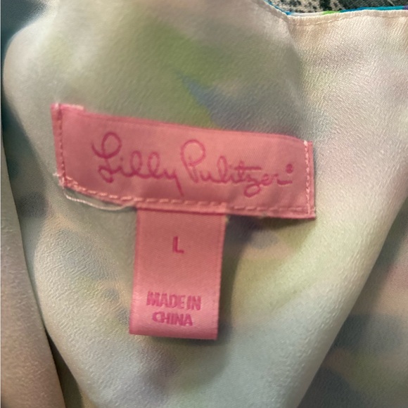 EUC Lilly Pultizer Adjustable Spaghetti Strap Fully Lined Maxi - Picture 7 of 7